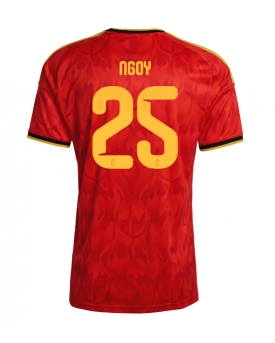 Billige Fotballdrakt Belgia Nathan Ngoy #25 Replika Hjemmedrakt VM 2026 Kortermet Billige Fotballdrakt Belgia Nathan Ngoy #25 Replika Hjemmedrakt VM 2026 Kortermet